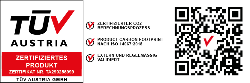 TÜV-Zertifizierung Product Carbon Footprints (PCF)